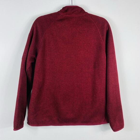 Eddie Bauer Size XL Full Zip Fleece Jacket Red - Picture 2 of 6